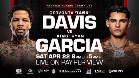 Gervonta Davis vs Ryan Garcia UK start time,。